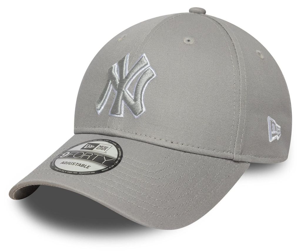 New York Yankees Kappe, New Era, 9FORTY, Pop-Umriss, grau Produktbild 