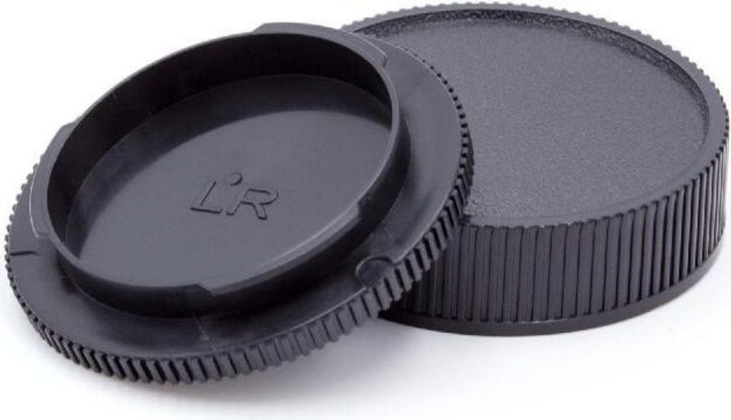 vhbw Objektivdeckel-Set kompatibel mit Leica R Kamera - Rück- und Gehäusedeckel Schwarz
