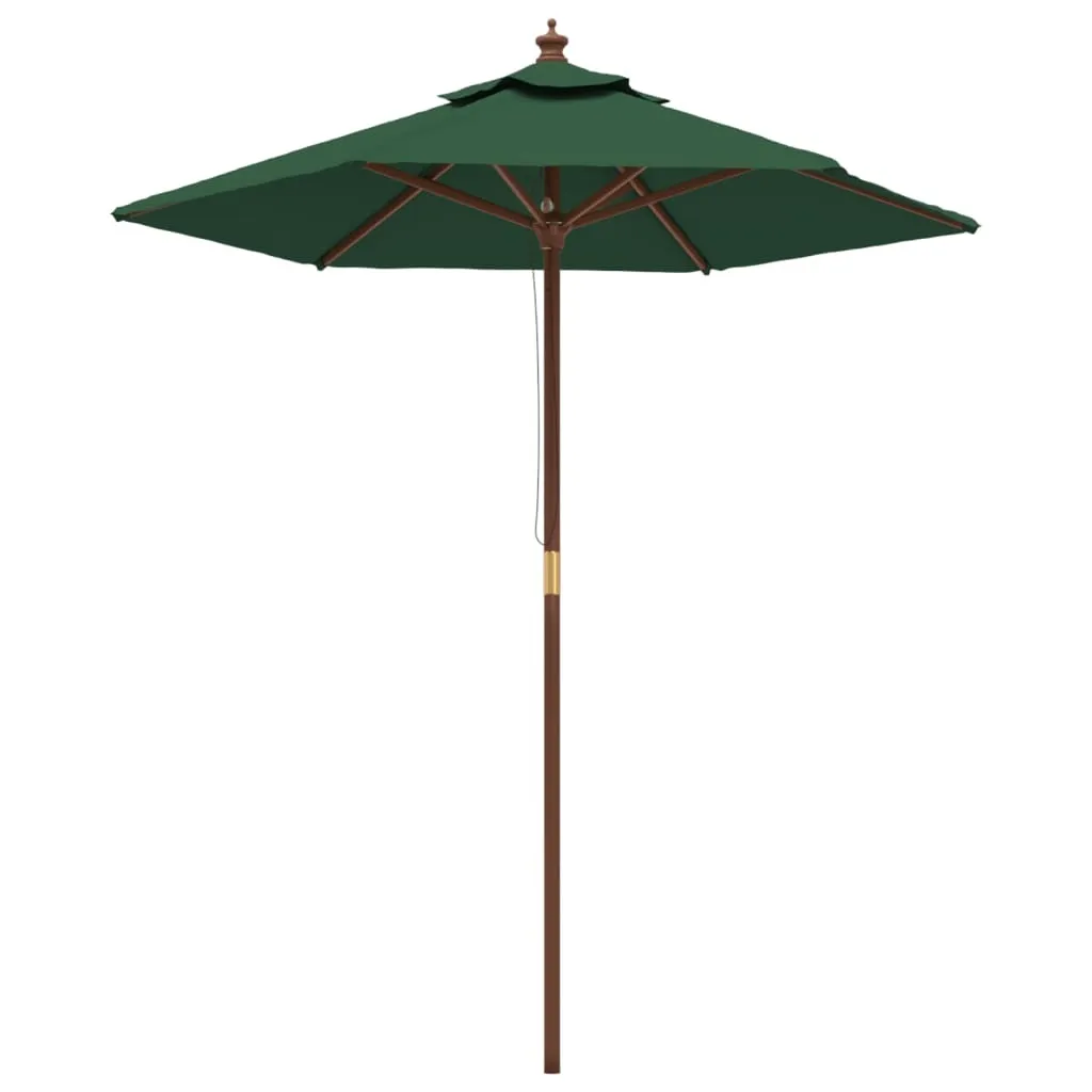 Ombrellone da Giardino vidaXL in Legno 196x231 cm - Estate Italiana