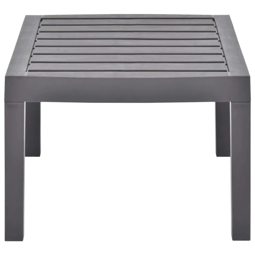 Table de Jardin Rectangulaire Moka Résistante aux UV et Intempéries