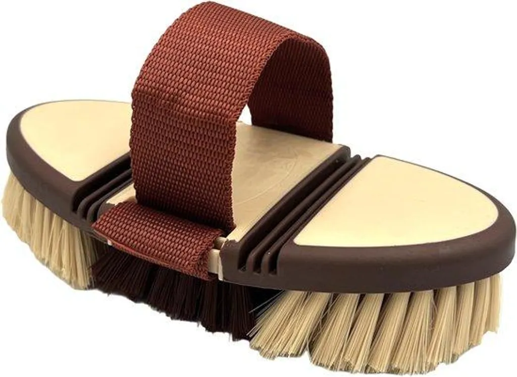 Brosse de nettoyage pour chevaux Kardätsche coloris Cappuccino unitaire