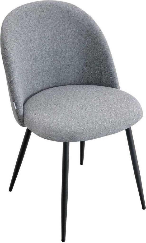 HOMLA Krzesło AMPLA Jasnoszare 47x56x78 cm Zdjęcie produktu 