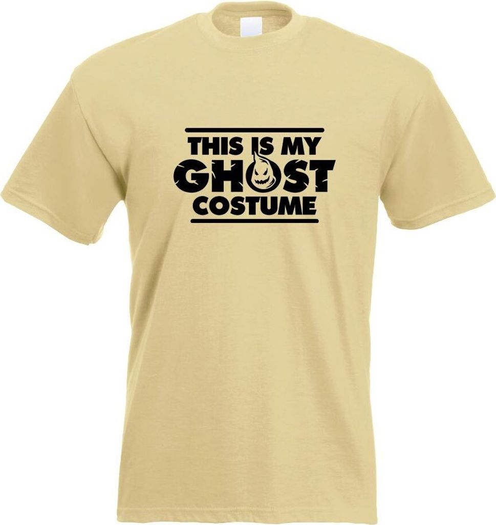 Kiwistar - T-Shirt - Khaki - This is My Ghost Costume Motiv Bedruckt Funshirt Design Print - mit Motiv Bedruckt - Funshirt Design - Sport - Freizei...
