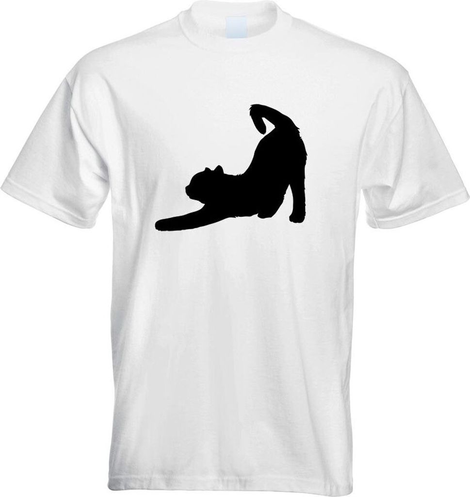 Kiwistar - T-Shirt - Weiss - Hauskatze Haustier Herren Funshirt Bedruckt Design Sprüche Spruch Motive - mit Motiv Bedruckt - Funshirt Design - Spo...
