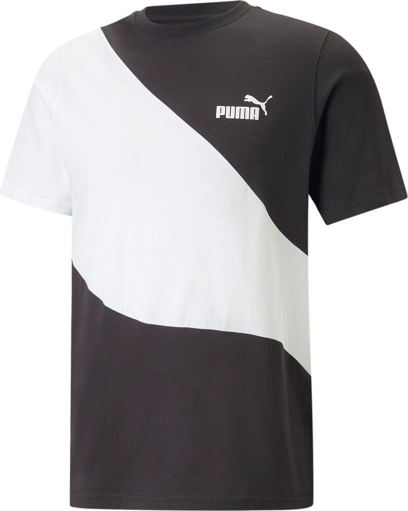 PUMA Power Cat T-Shirt Herren 01 - puma black S