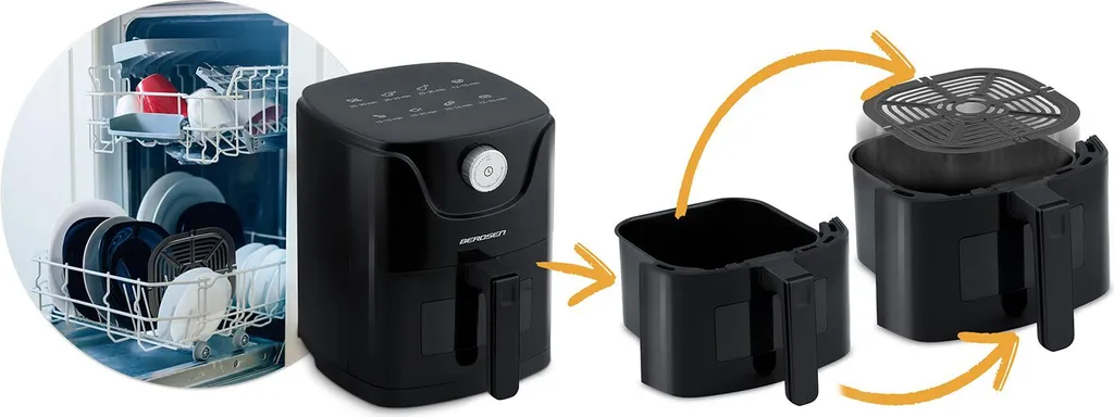 Friteuse sans graisse Berdsen 3,5L - Modèle BD-654 Haute Performance - 10