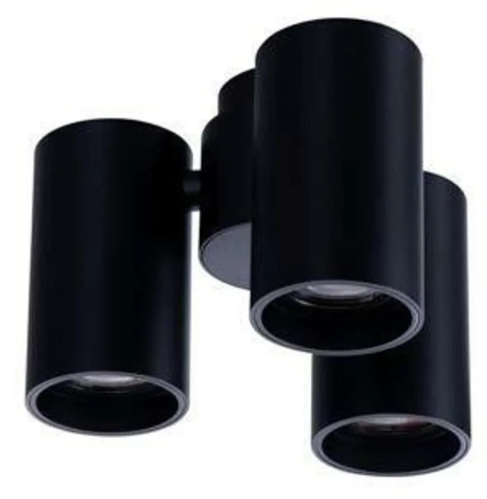 Lampe spot MAKALU 3 AZ4214 Azzardo - Plafonnier design noir et or