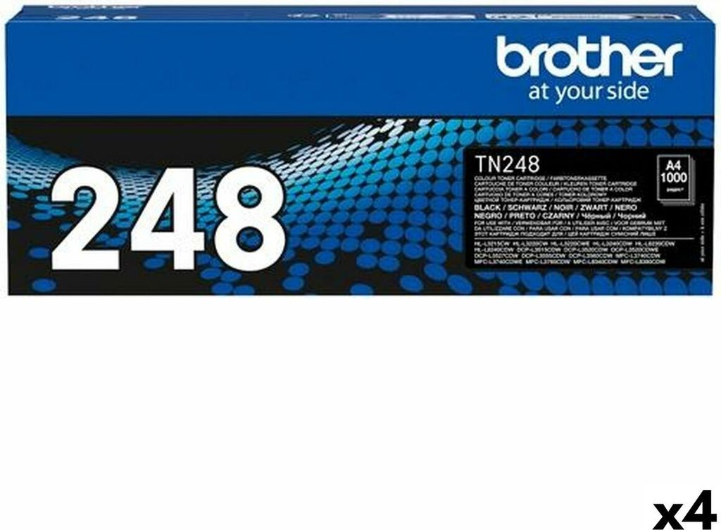Toner nero Brother TN248 (4 unità) Immagine del prodotto 