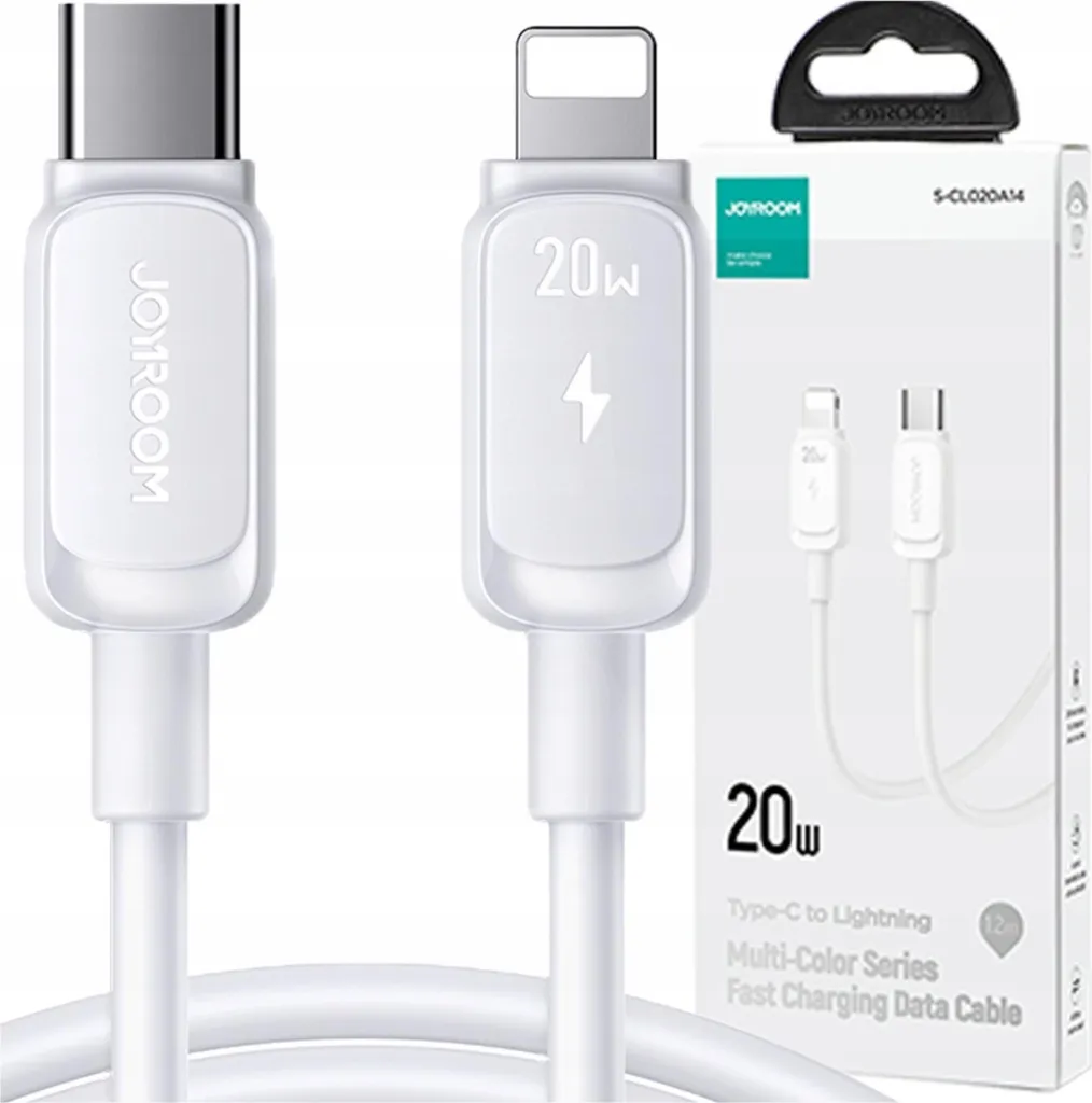 Cavo iPhone Joyroom A14 USB-C 20W Bianco 1.2m - Il compagno di viaggio