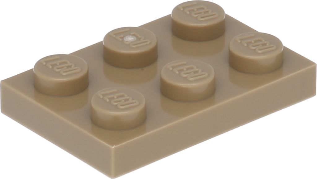 Lego 2x3 Platten 3021 - 100 Stück Dunkles Beige
