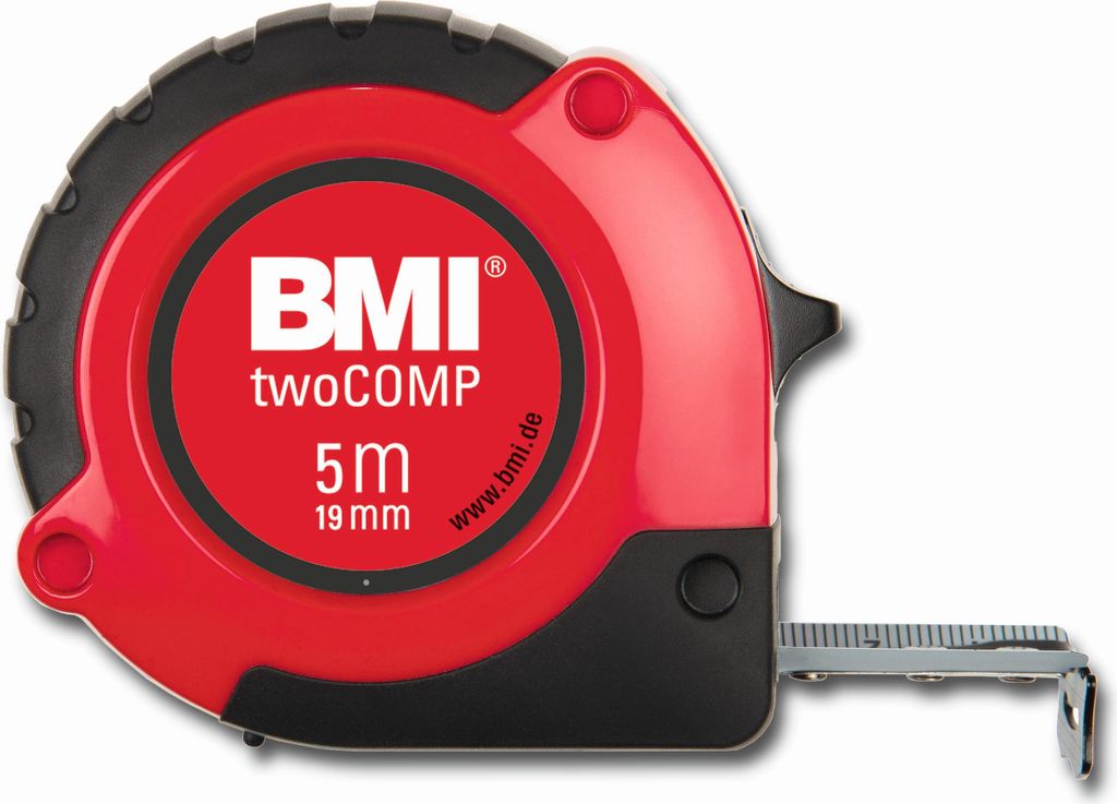 BMI Taschenbandmaß twoCOMP 10 m x 25 mm
