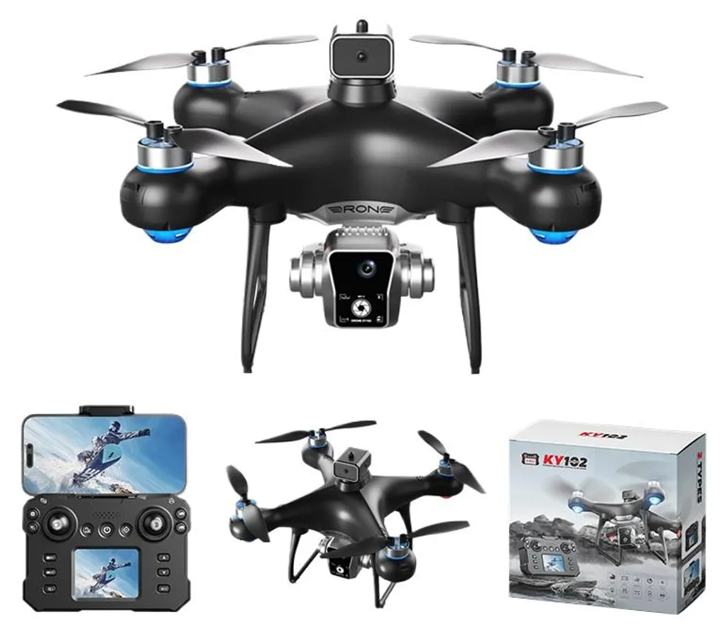 Quadricoptère GPS avec Moteur Brushless et Double Batterie de Vol