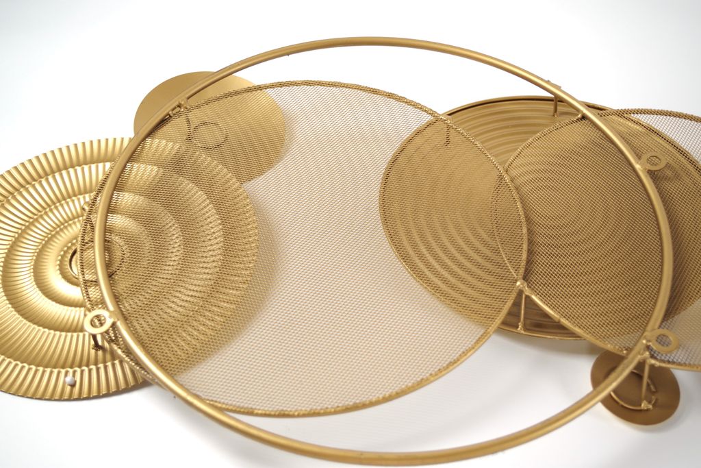 Kobolo Wandbild Wanddeko Metallbild 3D - GOLDEN - aus Produktbild 8