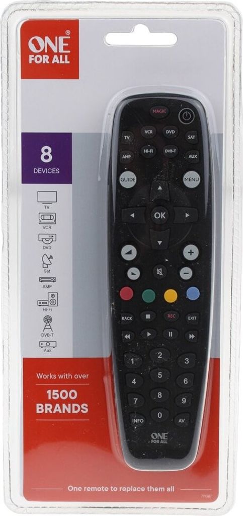 One for All URC 2981 Universalfernbedienung Schwarz Produktbild 