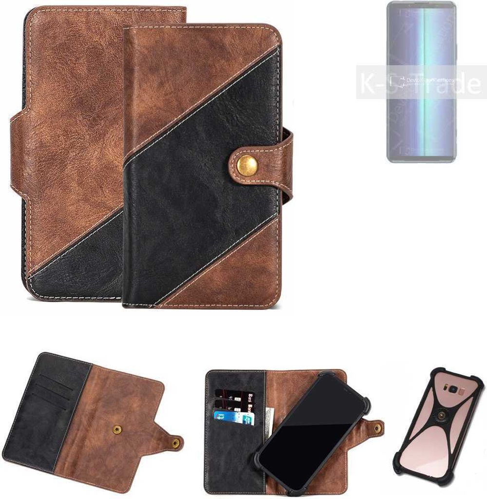 K-S-Trade Handyhülle Schutzhülle Bookstyle Case kompatibel mit Oukitel WP10 Klapphülle Cover Hülle Schutztasche 1x