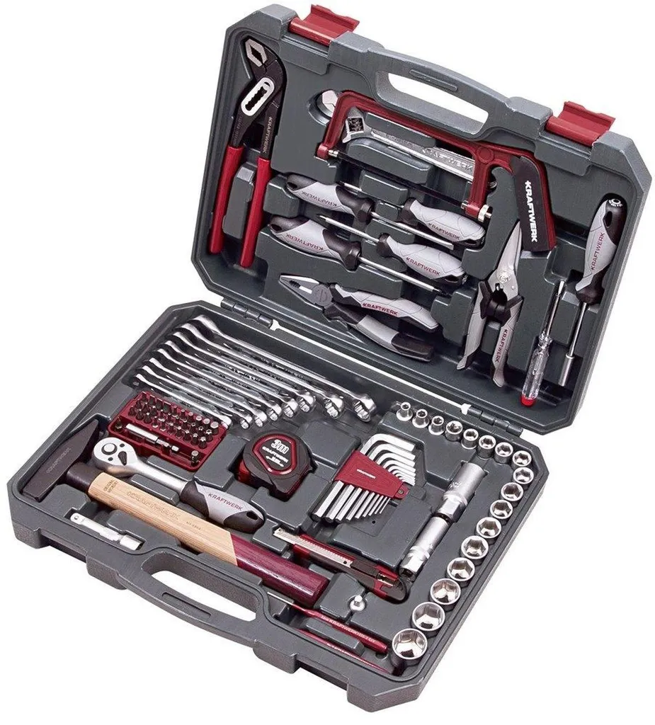 Dépannage facile avec le coffret outils Kraftwerk 3/8' 90 pcs 204.104.100