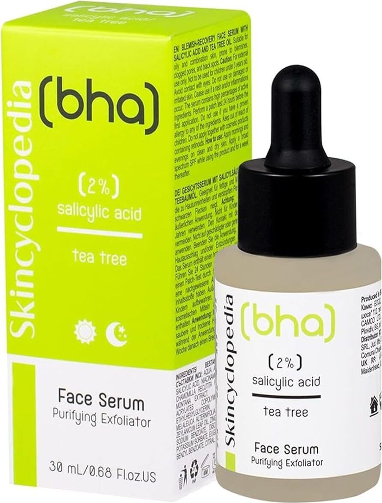 Skincyclopedia 2% Salicylic Acid Serum with Tea Tree Oil, Niacinamide and Zinc - Acne Treatment, Blackheads and Pore Minimizer for Oily and Combina...