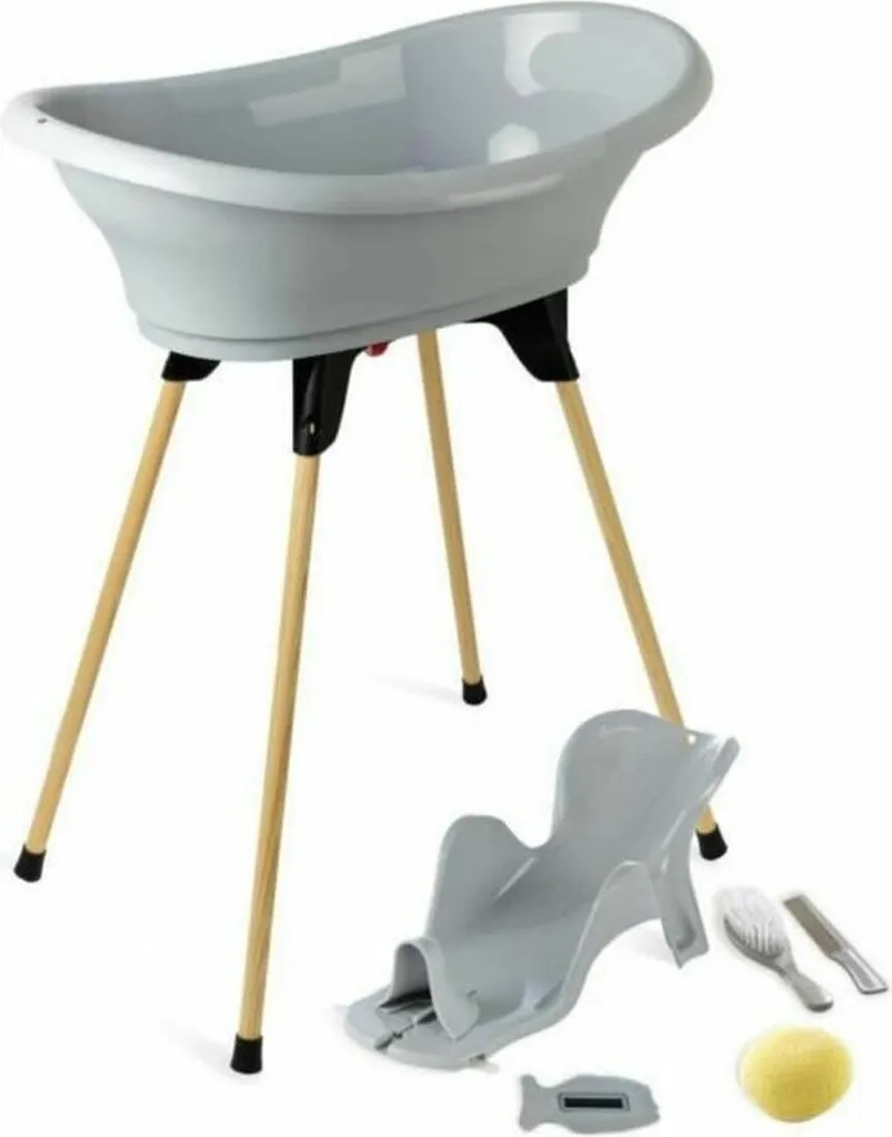 Baignoire Bébé Confortable Vasco Thermobaby Pack 7 en 1 Anti Mal de Dos
