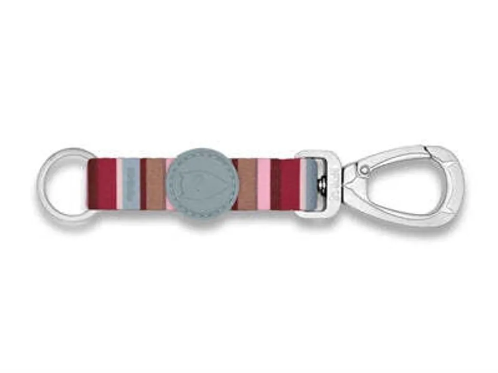 Cordon Porte-clés en Corde Recyclée Morso Skyline Rouge et Rose