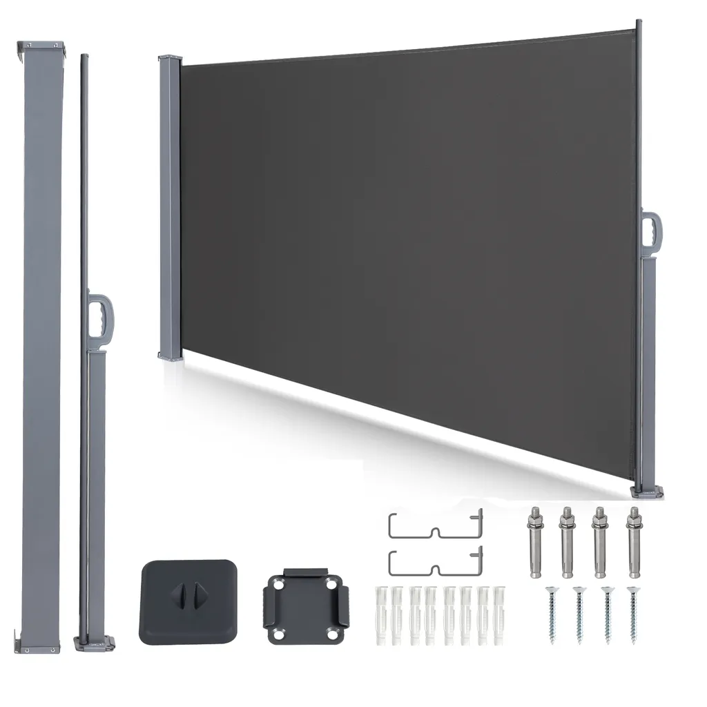 Tenda Laterale Antracite 160x300cm: Protezione Privacy e Vento Top