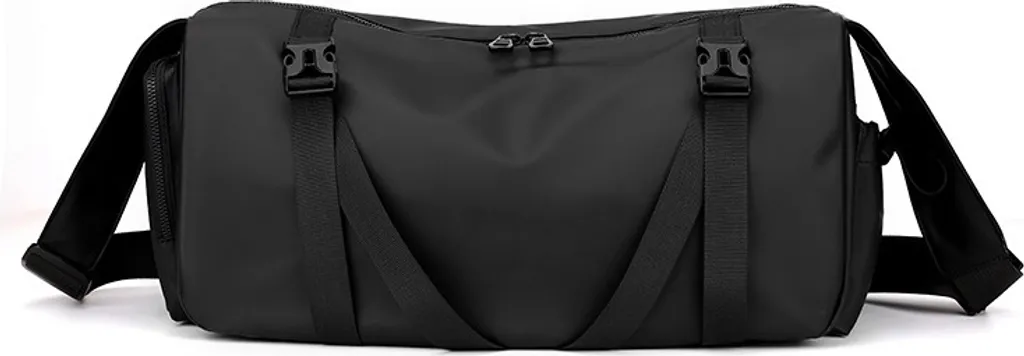 Sac à bandoulière noir INF élégant avec grand volume de rangement chic