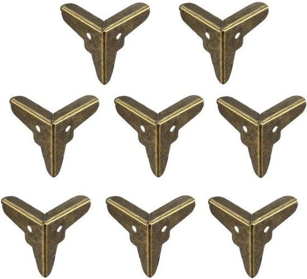 Lot de 8 coins de protection en métal 20x20x20 mm pour flight case et box