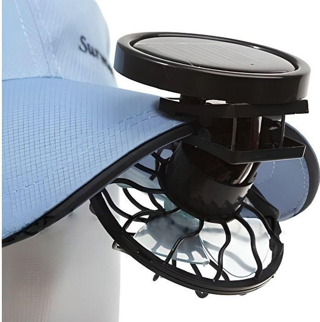 Mini-tragbarer Solarventilator mit Kappenclips