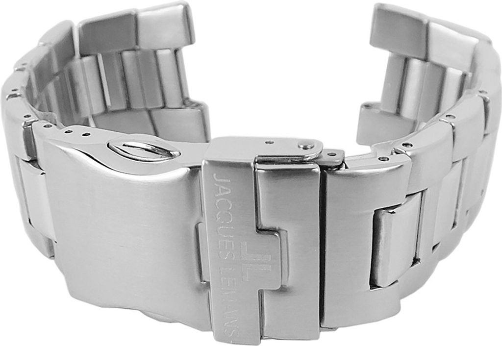 Jacques Lemans Uhrenarmband Dover | Edelstahl, silberfarben 1-1837