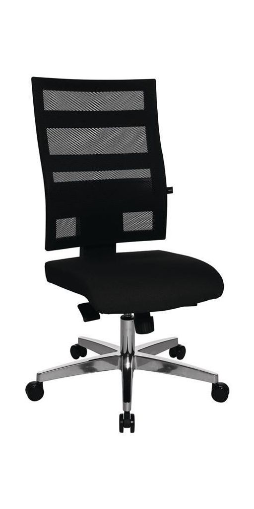Bürodrehstuhl m.Punktsynchrontechnik schwarz/schwarz 450-550mm Trgf.110kg
