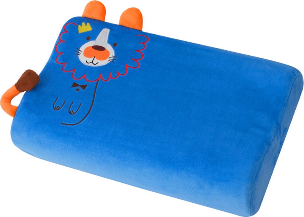 Ergonomisches Kinderkissen, Wellen-Keilform, weicher und elastischer Memory-Schaum, Cartoon-Stickerei, waschbarer Bezug, unterstützendes Kissen f...