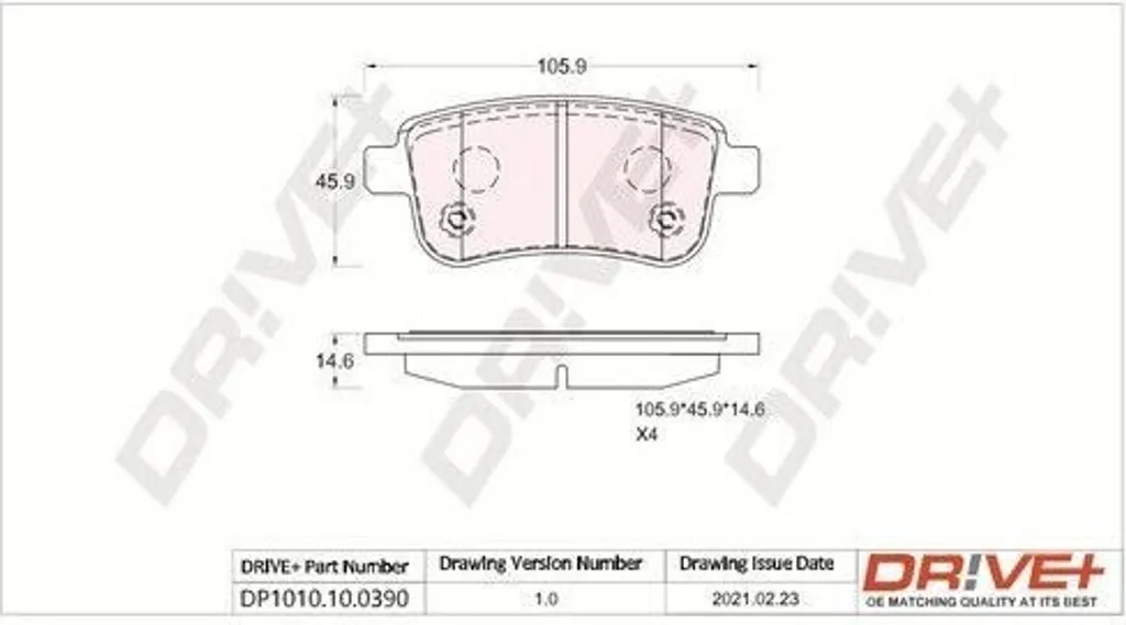 Plaquettes de Frein Arrière pour Grand Scenic III et Renault Fluence