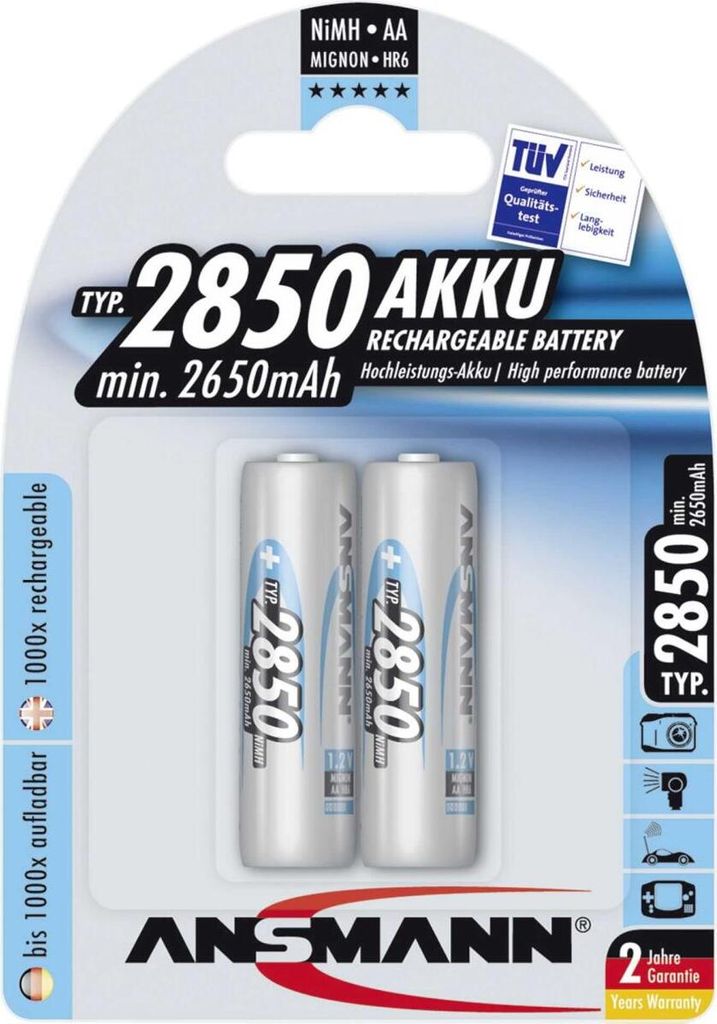 Ansmann 5035202, Nabíjateľná batéria, AA, Nikel-Metal Obrázok produktu 