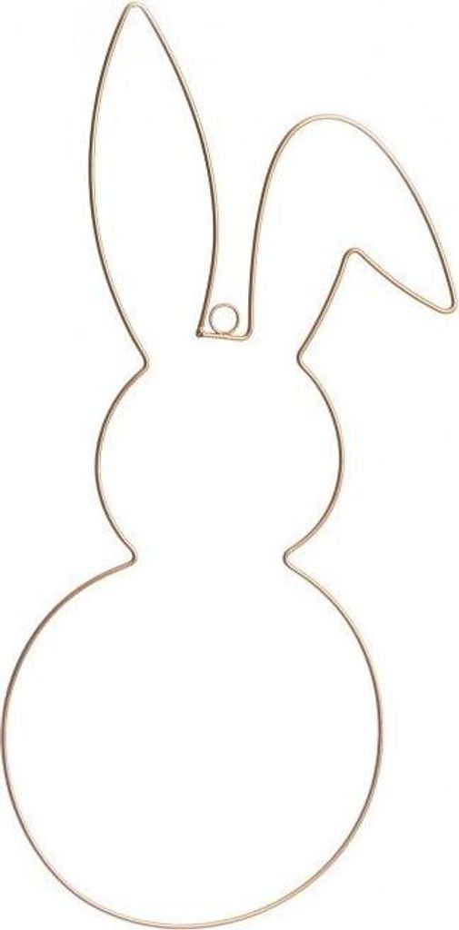 Metallhasen-Dekoration zur Selbstgestaltung 59cm Produktbild 