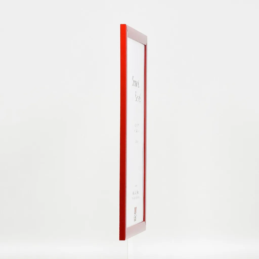 Cornice Legno 25x60 Rosso Lucido Profilo 43 | Design Moderno Casa - 8