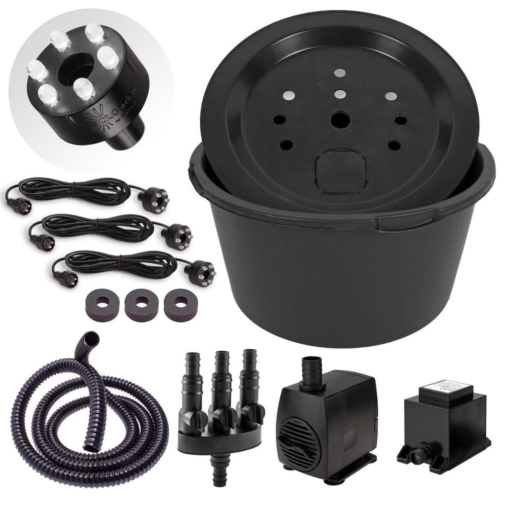CLGarden Springbrunnenbecken Set mit 90 Liter Becken und Produktbild 