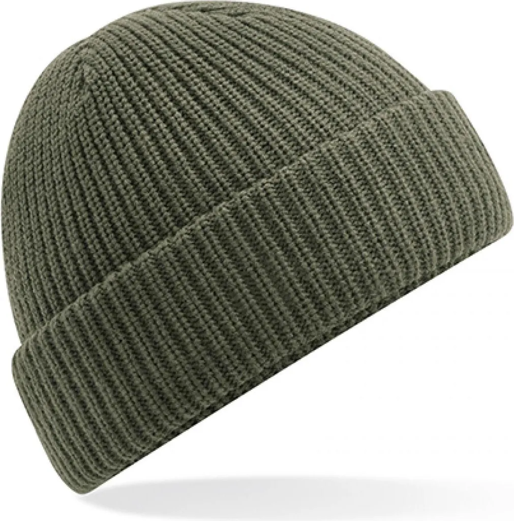 Beechfield B505 Beanie Invernale Verde Oliva - Protezione Idrorepellente