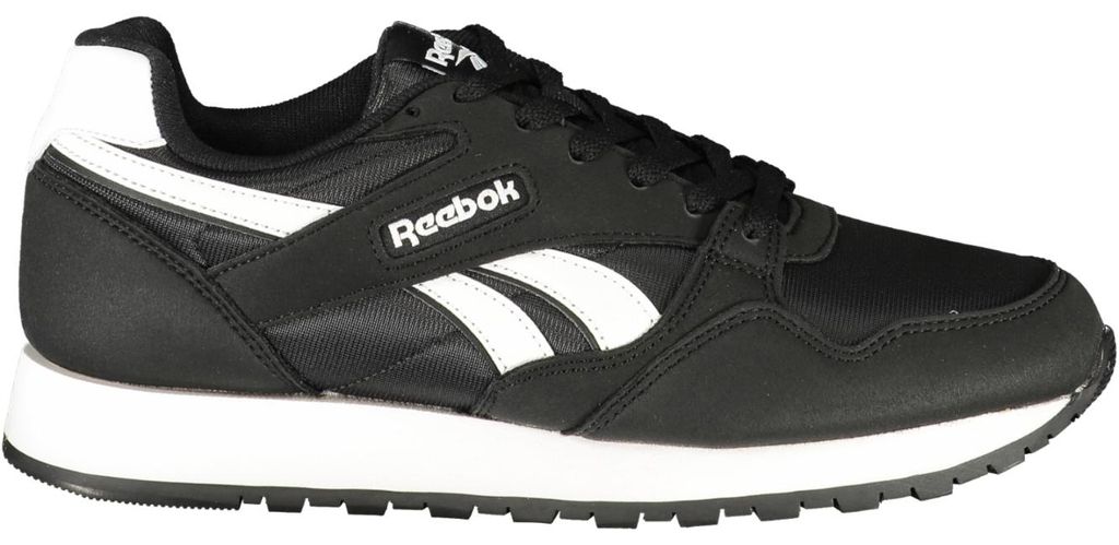 Uni Herrenschuh Schwarz-Weiß | Schnürschuhe mit Stickerei
