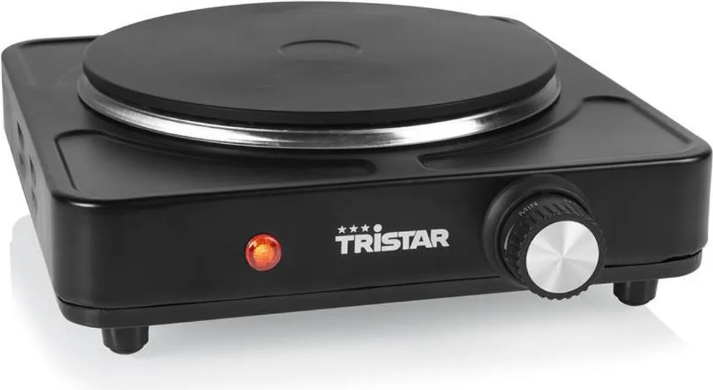 Plaque de Cuisson Électrique Tristar KP-6151 Noir avec Thermostat Réglable