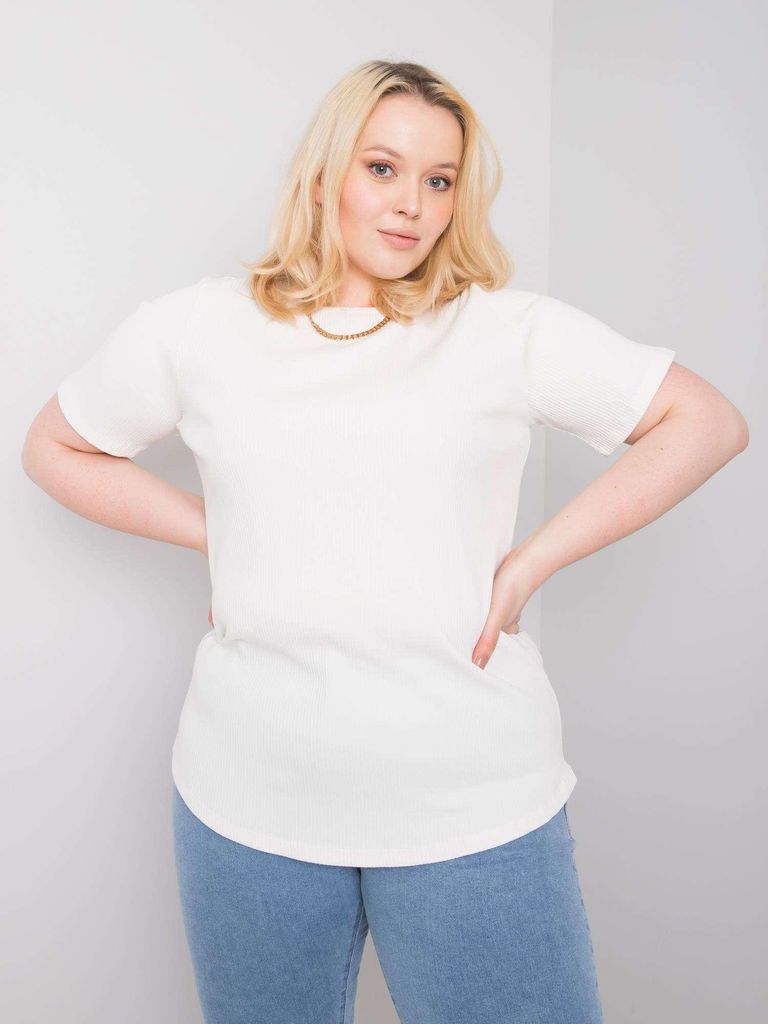 Basic Feel Good Kurzarm-T-Shirt für Frauen Mahtabr natur 4XL