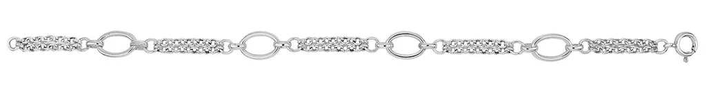 Bracelet Argent 925 Hypoallergénique - Large 8mm - Ne Noirci Pas - 7g