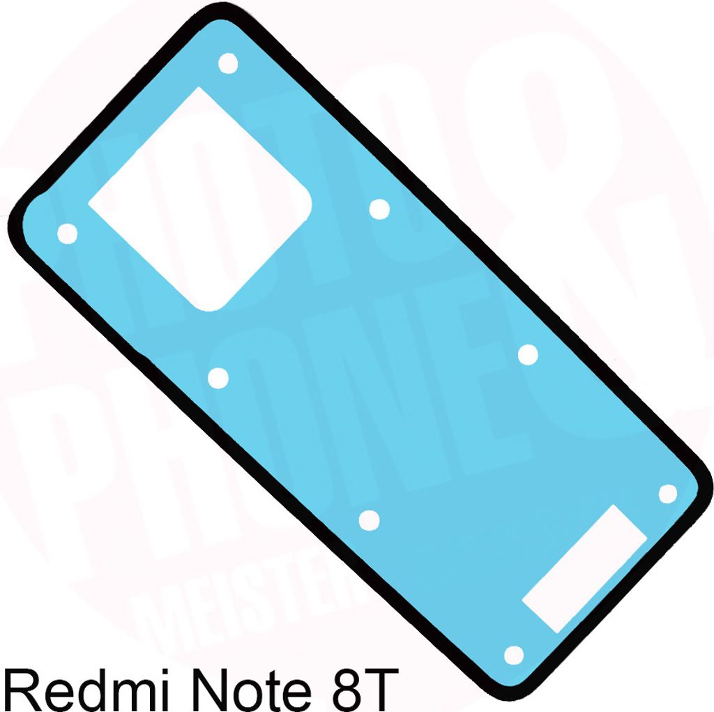 Xiaomi Redmi Note 8T Akkudeckel Klebefolie Kleber Backcover Batterie Rahmen Neu