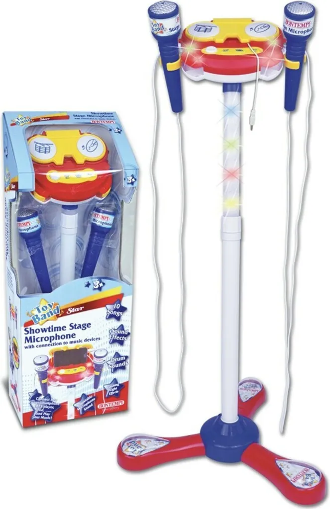 Microphone de scène Bontempi double réglable pour enfant - Modèle 1324 - 3