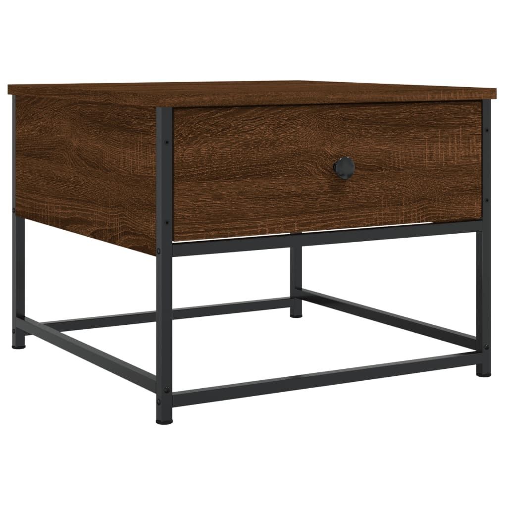 vidaXL Table basse marron imitation chêne 51x51x40 cm Bois Image du produit 