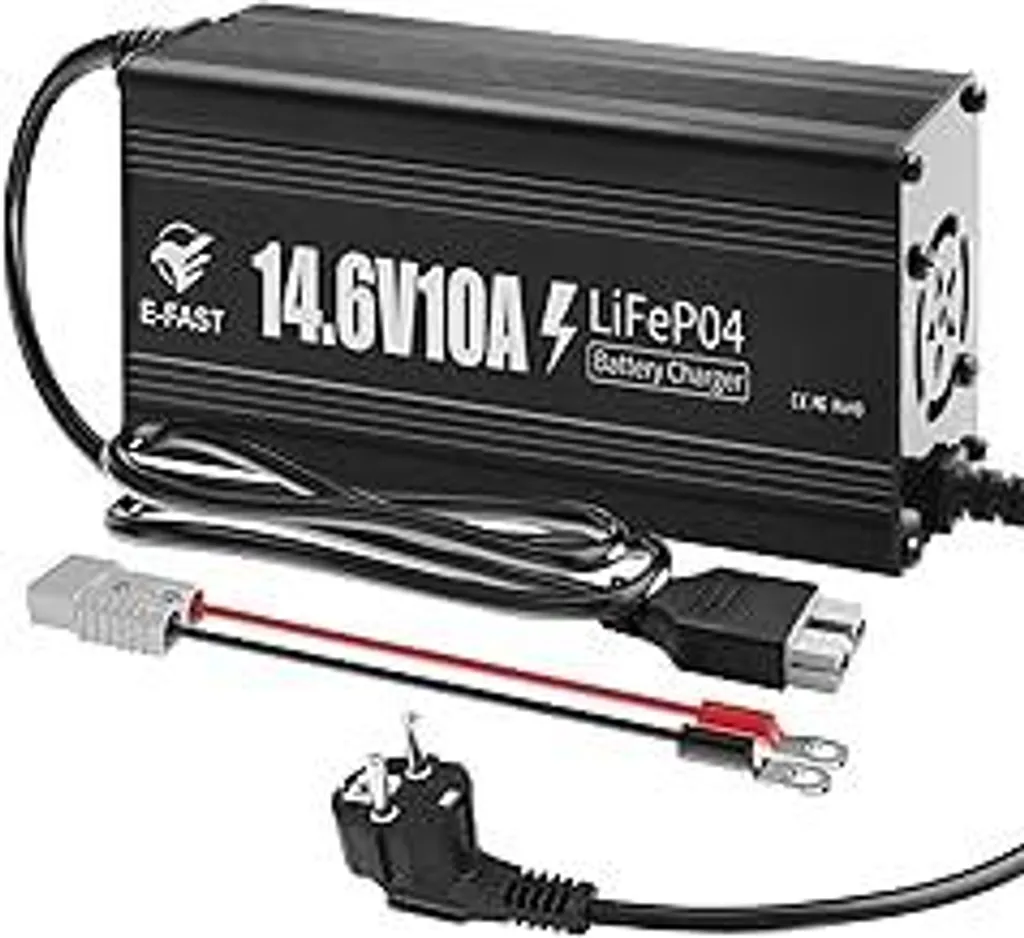 Caricatore Litio 14.6V 10A LiFePO4 Professionale - Ricarica 12V Veloce