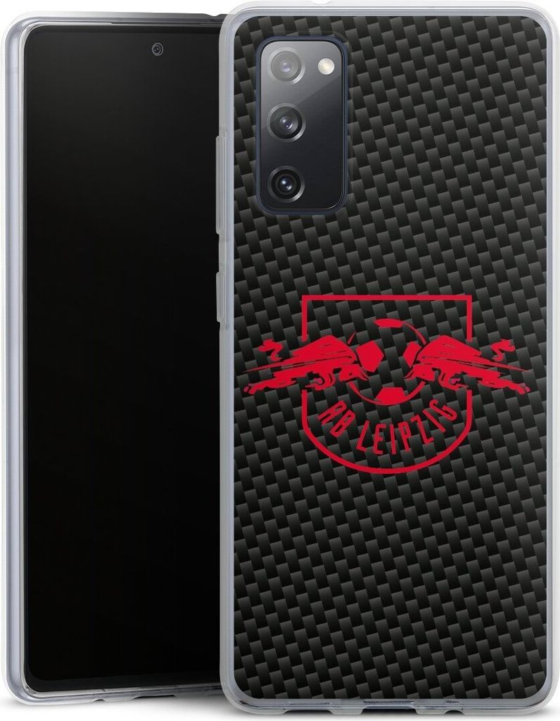 DeinDesign Handyhülle für Samsung Galaxy S20 FE 5G Silikon Hülle Case Smartphone Schutzhülle Carbon Offizielles Lizenzprodukt RB Leipzig