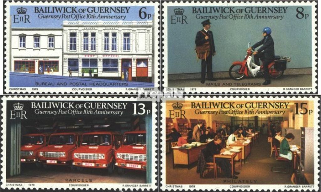 Briefmarken GB - Guernsey 1979 Mi 195-198 (kompl.Ausg.) gestempelt Post