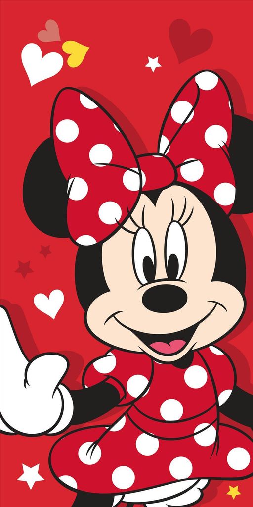 Disney Minnie Mouse, roze douchehanddoek, strandhanddoek, Productafbeelding 