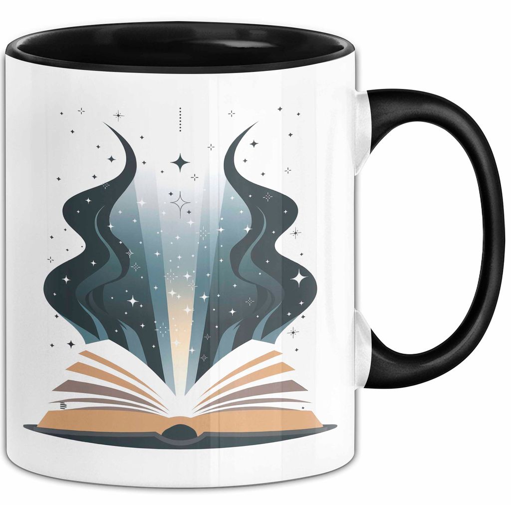 Selbsthilfe Fan Tasse Geschenkidee für Wachstums Suchender (Schwarz)