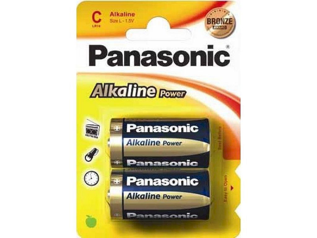 Goobay LR14 2-BL Panasonic Alkaline Power Batteria monouso Immagine del prodotto 