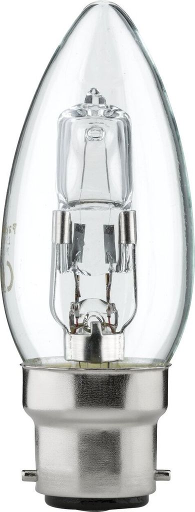 Luminizer  halogeen lamp, type C35, kaarsvorm, 42W = 55W, Productafbeelding 